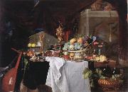 Jan Davidz de Heem Table with desserts Germany oil painting reproduction